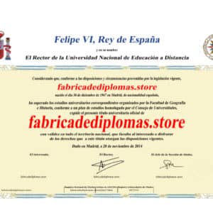 comprar Título falso UNED